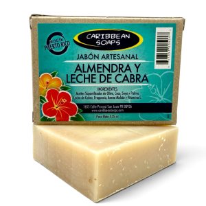 best seller almond and goat's milk soaps made in puerto rico by caribbean soaps 4.25 oz.
